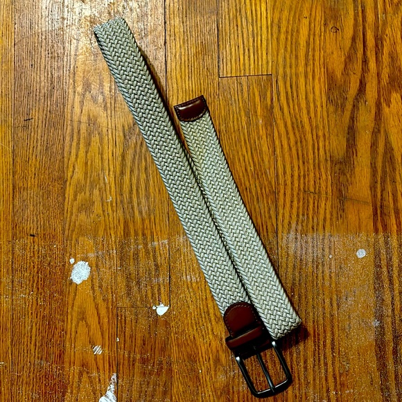 Perry Ellis Other - Perry Ellis men's webbed leather-trim belt